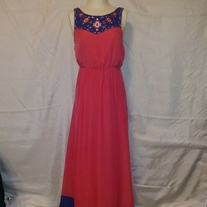 Im in love with... Derek Coral and Blue Maxi Dress